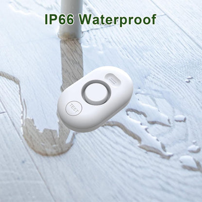 Water Leak Detector Sensor Alarm: Home Water Flooding Monitor Smart Sink Overflow Monitoring Adjustable Wet Moisture Alert Pipe Leakage Drip Detection Warning for Basement Floor