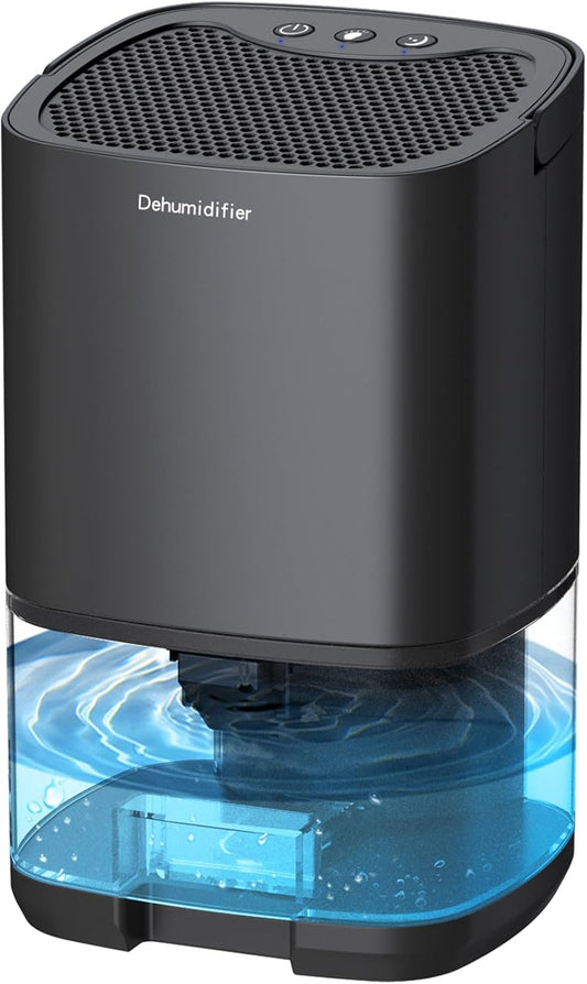 Dehumidifiers for Home 35OZ Small Dehumidifier for Bedroom 2500 Cubic Feet(350sq ft) with 7 LED Lights, Ultra Quiet & Auto Shut off Dehumidifier for Bathroom Basement Closet Garage