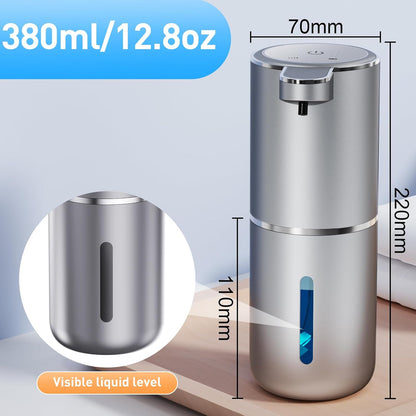 Fantictas Automatic Foaming Soap Dispenser Foaming Hand Sanitizer Touchless 1500mAh Soap Dispenser Rechargeable with Sensor for Bathroom Kitchen 13.5oz/380ml