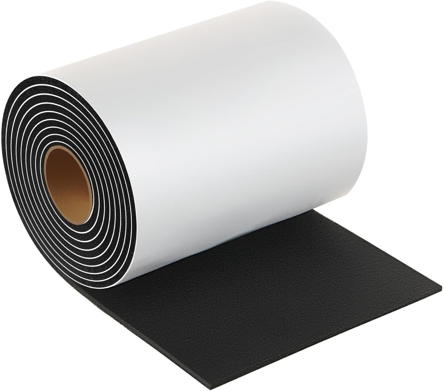 Furnigear Felt Strips with Adhesive Backing Heavy Duty Cuttable Felt Tape Roll Furniture Pads for Chair Legs - Protecting Hardwood Floors, Chair Wall Protector (Black, 80 x 0.5 x 0.14 Inch)