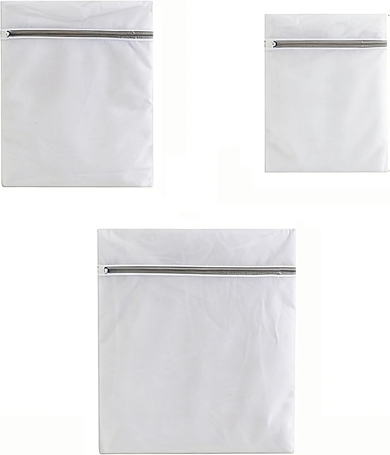 3Pcs Mesh Laundry Bags with Sturdy Zipper,washing Bags for Washing Delicates,Protect Clothes in Washing Machine for Home, College & Dorm (3 Medium)