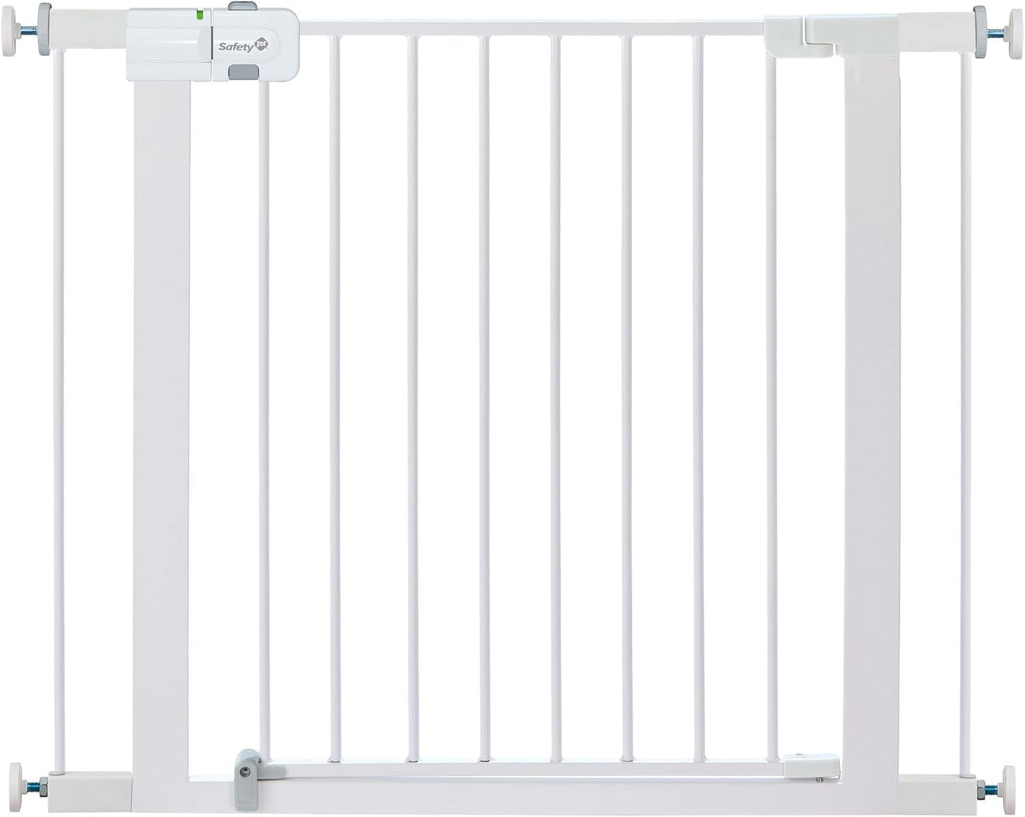 Safety 1st Easy Install Walk Thru Baby Gate for Doorway With Door, Dog Gates, Fits 29"-38", Easy Install 28" Tall, White
