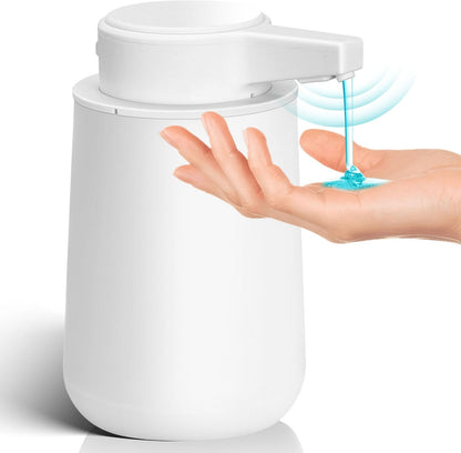 Automatic Soap Dispenser Foaming Touchless: 9oz Plastic Black Modern Rechargeable Electric Auto Foam Soap Dispenser - Bathroom Kitchen Hand Dish Lotion