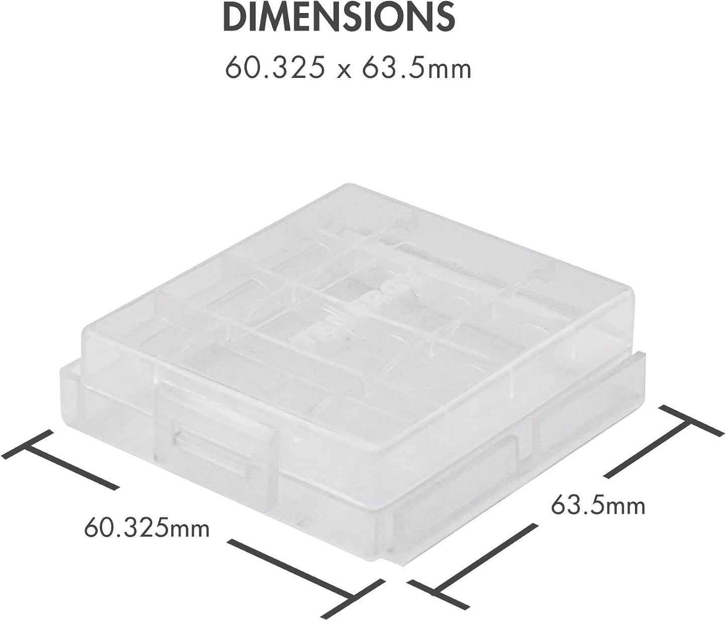 Tenergy 10 Pack Plastic Storage Case for AA/AAA Batteries (Batteries Sold Separately)