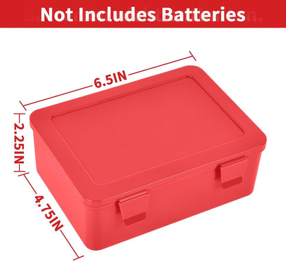 FULLCASE Battery Organizer Storage Case with Tester,Holds 18 AA & 18 AAA Batteries
