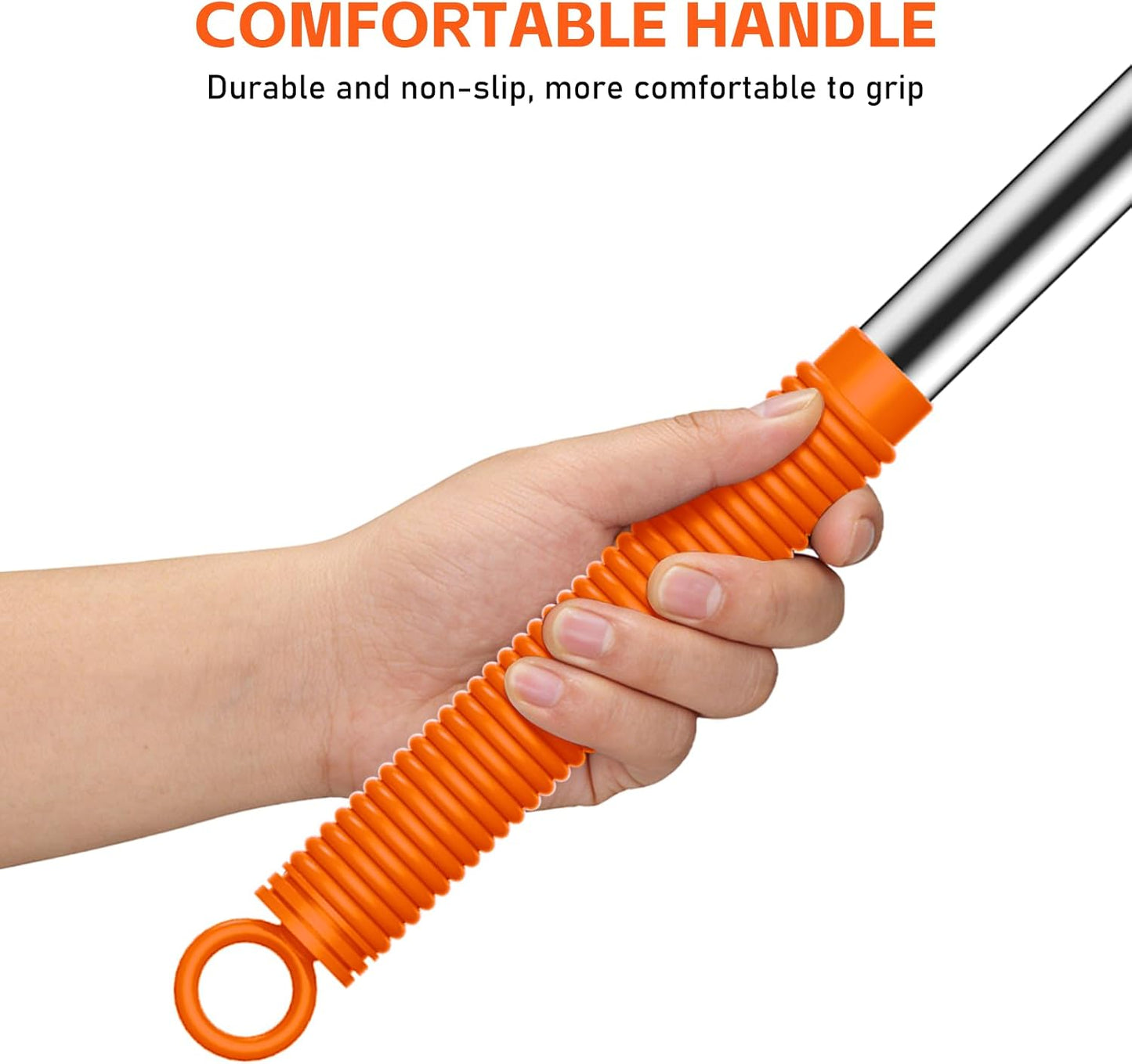 SetSail Cobweb Duster with Extension Pole, Retractable Dusters for Cobweb Cleaning 90-inch Long Handle Ceiling Fan Spider Web Brush for Outdoor Indoor High Ceilings