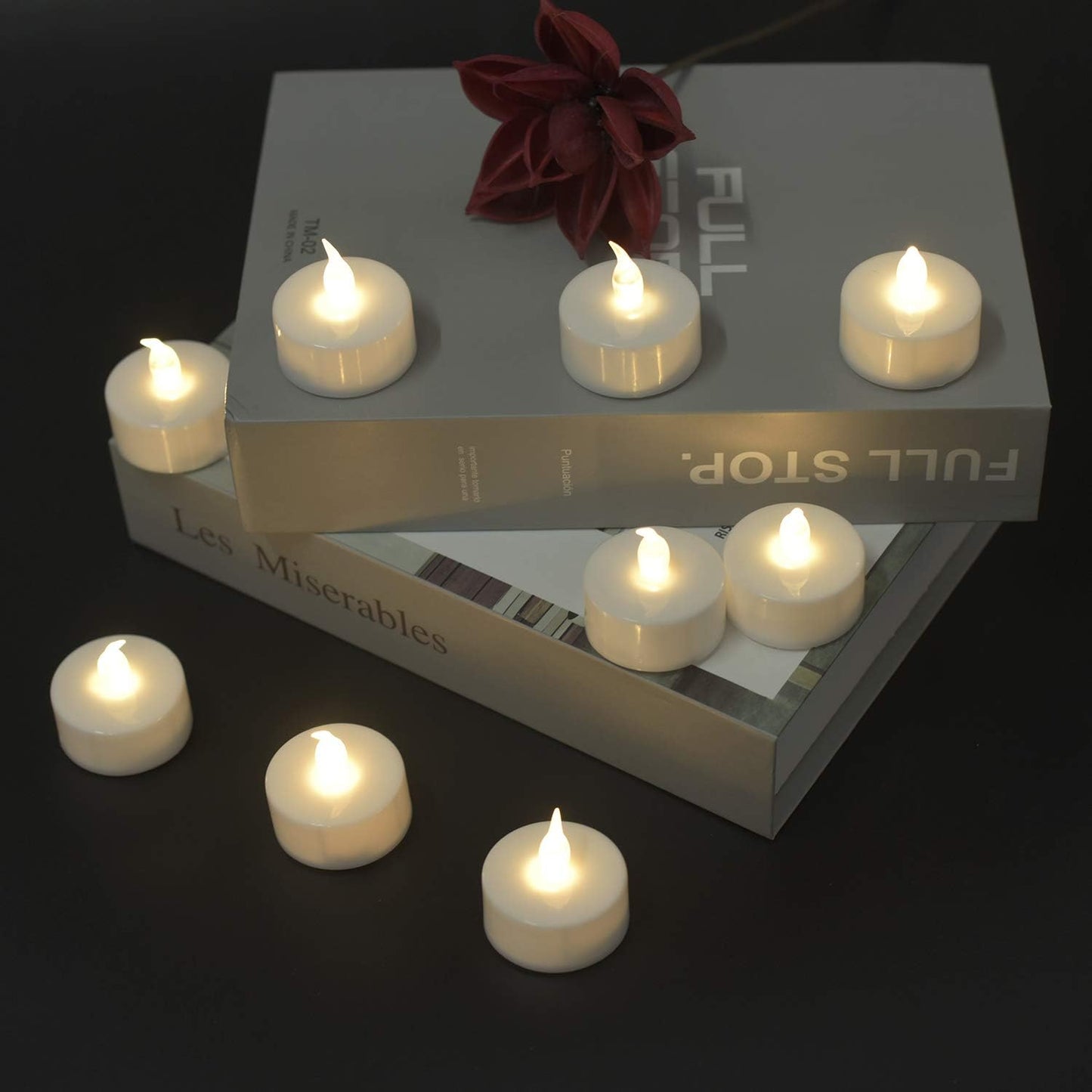 Flameless Flickering LED Battery Candles :Set of 3 Ivory Real Wax Pillar Operated Fake Faux Lights with Remote Control and Timer Function Flicker Candle for Decoration Christmas Votive Garden Outdoor