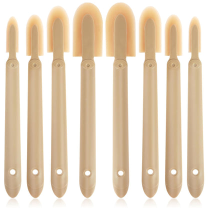 8Pcs Caulking Silicone Sealant Finishing Tool, 4 Sizes Rubber Caulking Tool Set, Multifunctional Caulking Remover/Smoothing Tool Applicator for Tiles Brick Kitchen Bathroom