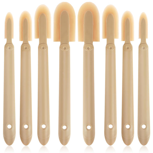 8Pcs Caulking Silicone Sealant Finishing Tool, 4 Sizes Rubber Caulking Tool Set, Multifunctional Caulking Remover/Smoothing Tool Applicator for Tiles Brick Kitchen Bathroom