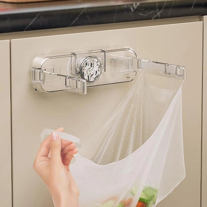 Temvue Kitchen Trash Bag Holder,Suction Cup Plastic Bag Holder,Grocery Bag Holder