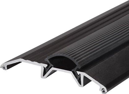M-D Building Products 08102 3-3/4 in. x 3/4 in. x 36 in. Silver Aluminum and Vinyl Heavy-Duty Low-Profile Threshold
