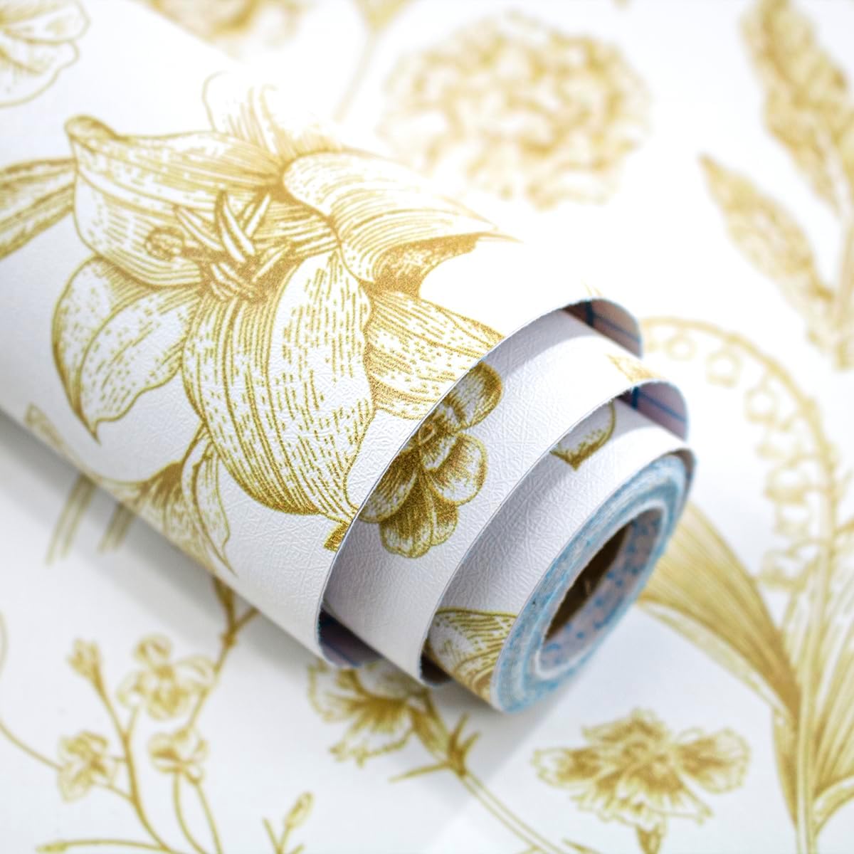 Black and Beige Peel and Stick Wallpaper Botanical Contact Paper 16.9inch x 118.1inch Floral Wall Paper Peel and Stick for Bathroom Bedroom Removable Self Adhesive Wallpaper Decor Vinyl