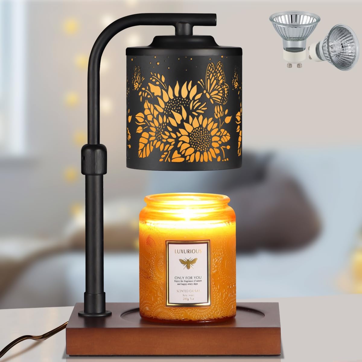 mocosa Candle Warmer Lamp with Adjustable Height Dimmable for New Home Decor Electric Candle Warmer for Jar Candles Birthday Gifts for Women Mom(Hummingbird)