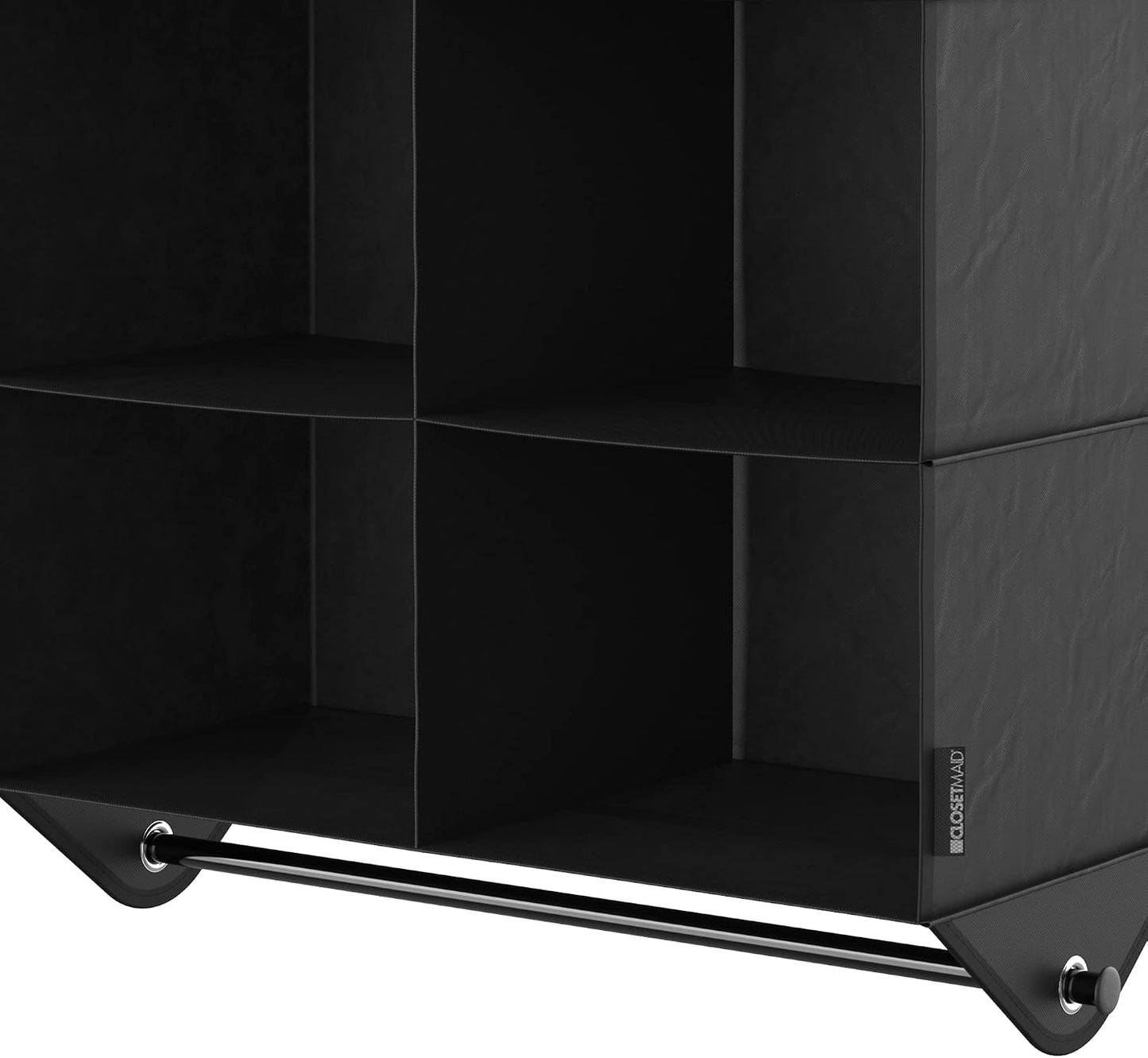 ClosetMaid 10-Shelf Fabric Hanging Shoe Storage Organizer for Closet, Charcoal Black