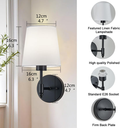 Battery Operated Wall Sconce Set of 2, Brushed Gold Rechargeable Wall Lights with Remote Control and Dimmable LED Bulbs, 13 Light Colors Wireless Wall Lamps for Bedroom Living Room Hallway (Gold)