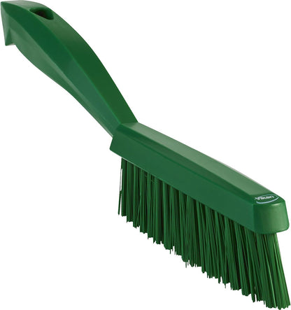 Vikan 13/16 in W Scrub Brush, Stiff, 11 51/64 in L Handle, 5 51/64 in L Brush, Blue, Plastic 41953-1 Each