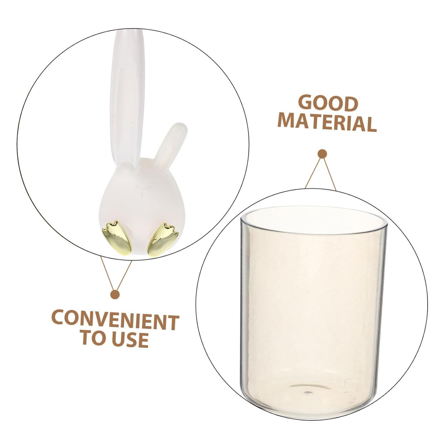 Zerodeko Wall-Mounted Toothbrush Holder with Cup and Cover Easy Installation Bathroom Organizer for Toothbrushes and Cups Space-Saving Design for Home and Dorm Use