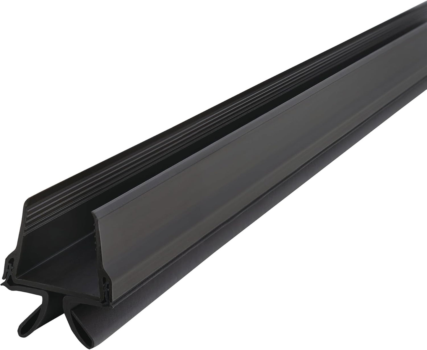 M-D Building Products Vinyl Cinch U-Shape Door Bottom Seal, Slide-On Weatherstripping Draft Stopper, Easy to Install, Fits 36” x 1-3/4” Doors, Fills 3/8”- 3/4” Gaps, 43337, Brown