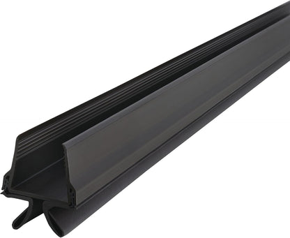 M-D Building Products Vinyl Cinch U-Shape Door Bottom Seal, Slide-On Weatherstripping Draft Stopper, Easy to Install, Fits 36” x 1-3/4” Doors, Fills 3/8”- 3/4” Gaps, 43337, Brown