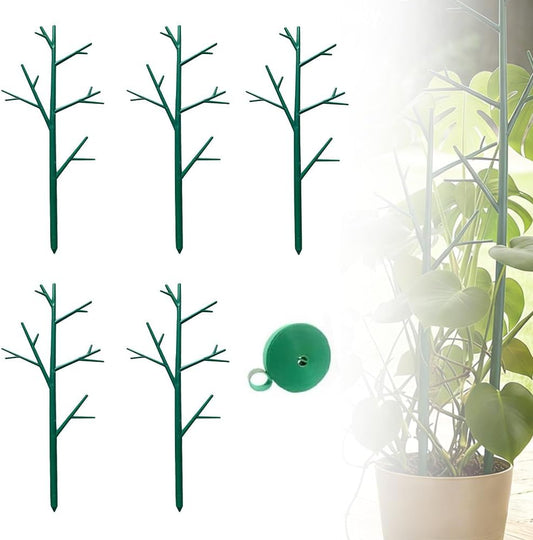5 Pack Monstera Plant Support, Garden Plant Support Stakes for Indoor Outdoor Plants, Climbing Plant Support Structures Plant Holder Stick Moss Pole for Support Tall Potted Plants (5 Pack)