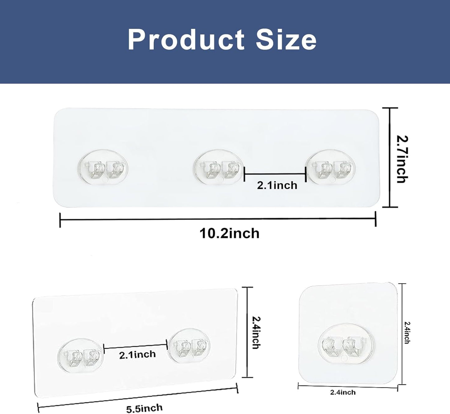 4PCS Shower Caddy Adhesive Sticker Replacement Hook for Corner Shower Caddy Bathroom Rack Shelf Soap Dish Basket Wall Hanging Hook with Strong Sticky, No Drilling