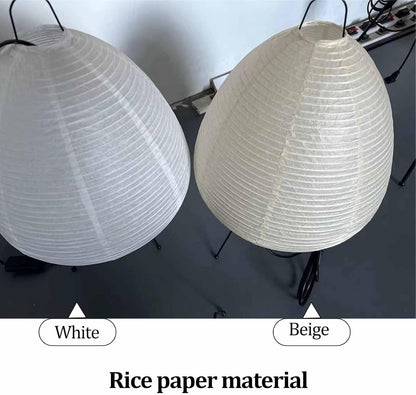 Floor Lamp Modern Japanese Rice Paper Lamp Rice Paper Lantern Shade Three- Dimming Minimalist Style Corner Table Light for Bedroom Office Living Room(B)