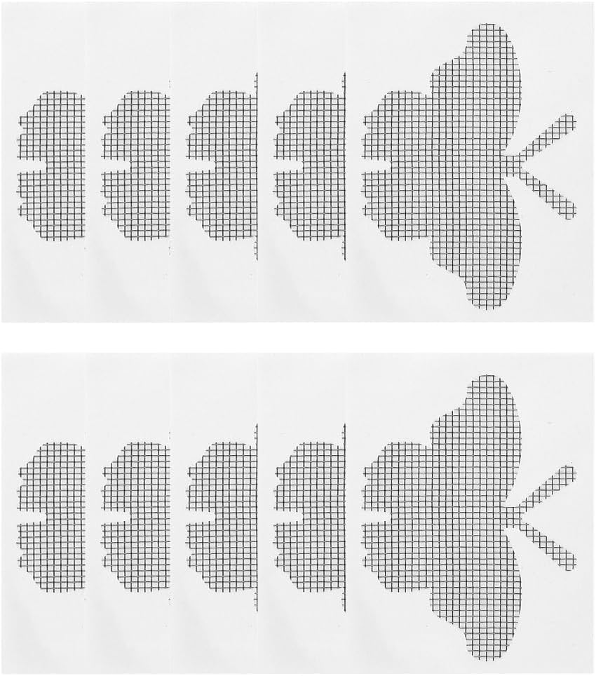 10Pcs Door Window Screen Repair Patch Set, Sliding Pet Mesh Screen Door Repair Patches, Strong Adhesive Screen Repair Stickers for Repair Holes Tearing(Cat)