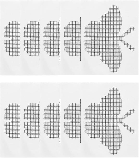 10Pcs Door Window Screen Repair Patch Set, Sliding Pet Mesh Screen Door Repair Patches, Strong Adhesive Screen Repair Stickers for Repair Holes Tearing(Cat)