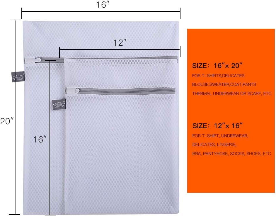 Kimmama Laundry Mesh Wash Bags, Garment Bag for Washing Machine, 2XXL | Honeycomb Laundey Bags for Sheet, Throw Blanket, Curtain, Cushion Cover, Comforter, Tumble Dryer Safe, Extra Large