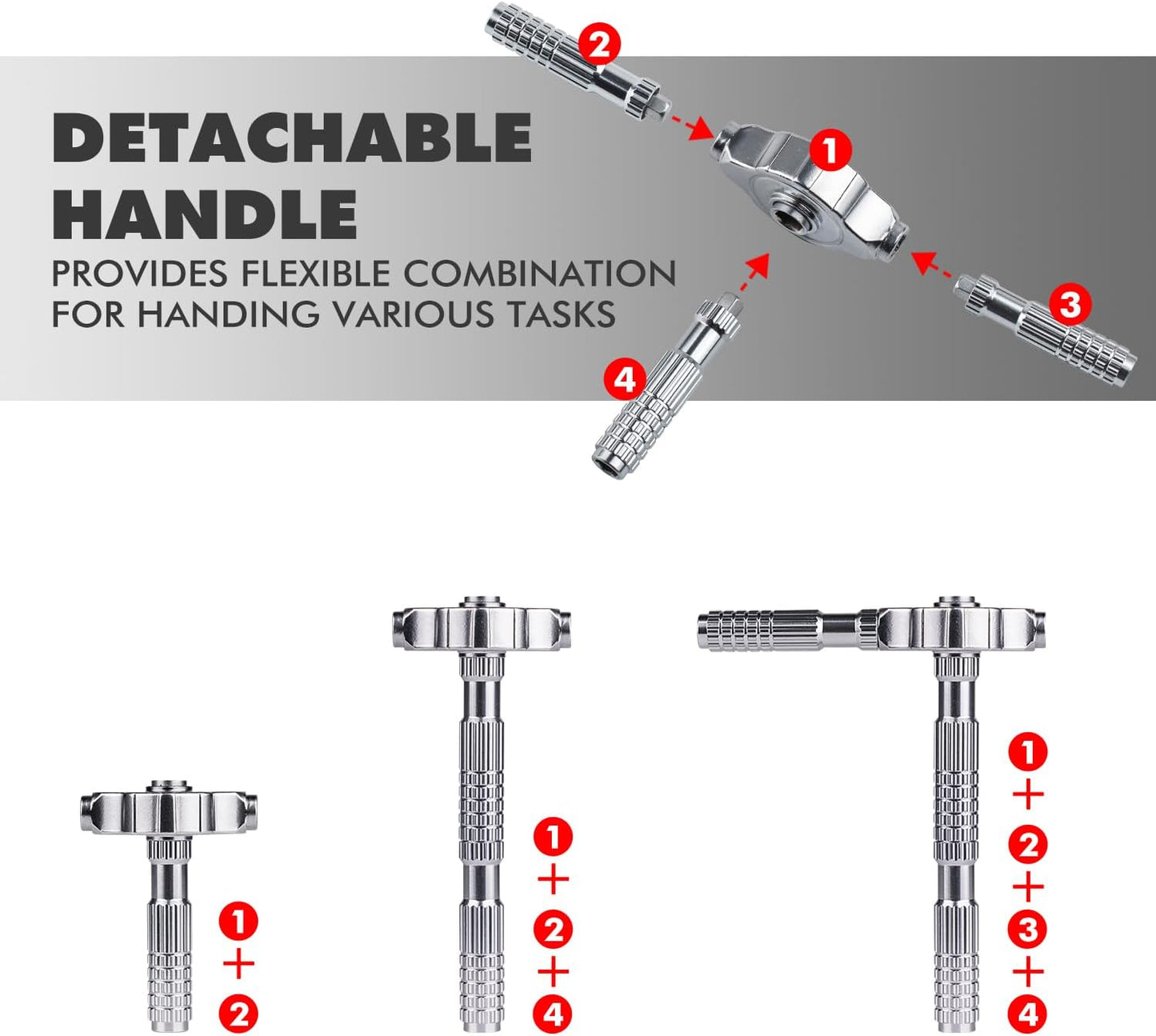 VMAN Ratchet Screwdriver Set, magnetic Screwdriver sets, S2 Steel Bits, DIY Combination Flexible Shaft, Suitable for Furniture Assembly, Precision Electrical Appliance Repair, Bicycle Tools