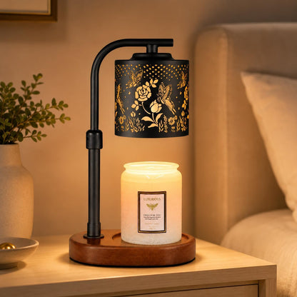 kobodon Candle Warmer Lamp with Timer, Electric Candle Lamp Warmer Birthday for Mom Women Home Bedroom Decor Wax Melt Warmer for Scented Wax with Jar Candles (Dragonfly)
