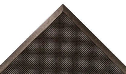 NoTrax 345 Scraper Outdoor Brush Mat, Natural Rubber Doormat for Outdoor Year-Round Use, Heavy-Duty, Durable, Beveled Edges, 28" x 46" Black, 345S2846BL