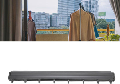 Kadimendium Retractable Wall Mounted Laundry Drying Rack Lightweight Space Aluminum for Indoor Use 23.6 Inch (Gray)