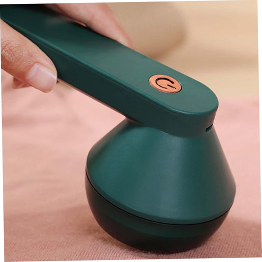 USB Rechargeable Fabric Shaver Electric Lint Remover for Clothes Furniture, Green