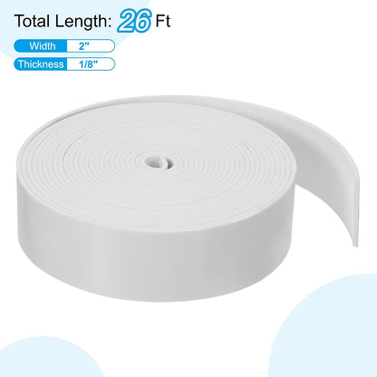 PATIKIL Weather Stripping Door Seal Strip, 3/8 Inch x 1/4 Inch x 32 Ft Self Adhesive Soundproof High Density Foam Tape Insulation for Door Window Air Conditioning, White - Colors A