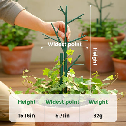 6 Pack Stackable Monstera Plant Support Stakes, Garden Plant Stakes for Indoor and Outdoor Plants, Moss Poles Holder Stick Monstera Plant Stem Supports Structures for Climbing Potted Plants (6 Pack)