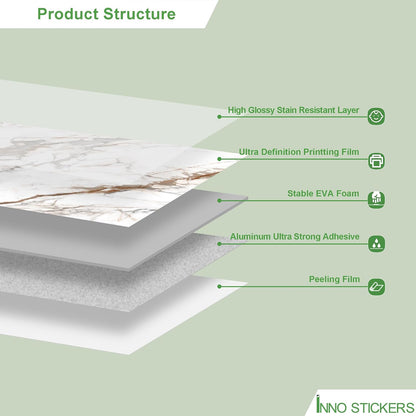 Marble Peel and Stick Waterproof Wall Paneling, 118" x 47" Carrara White Matte Finish Self-Adhesive Backsplash Tile Vinyl Wall Panel for Kitchen Bathroom Wall Decor, Covers 38.75 Sq. Ft.