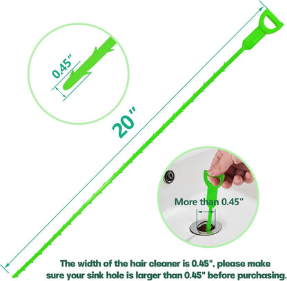 Drain Snake Hair Drain Clog Remover - 3 Pack Shower Snake Sink Unclogger Tool with Exquisite Packaging