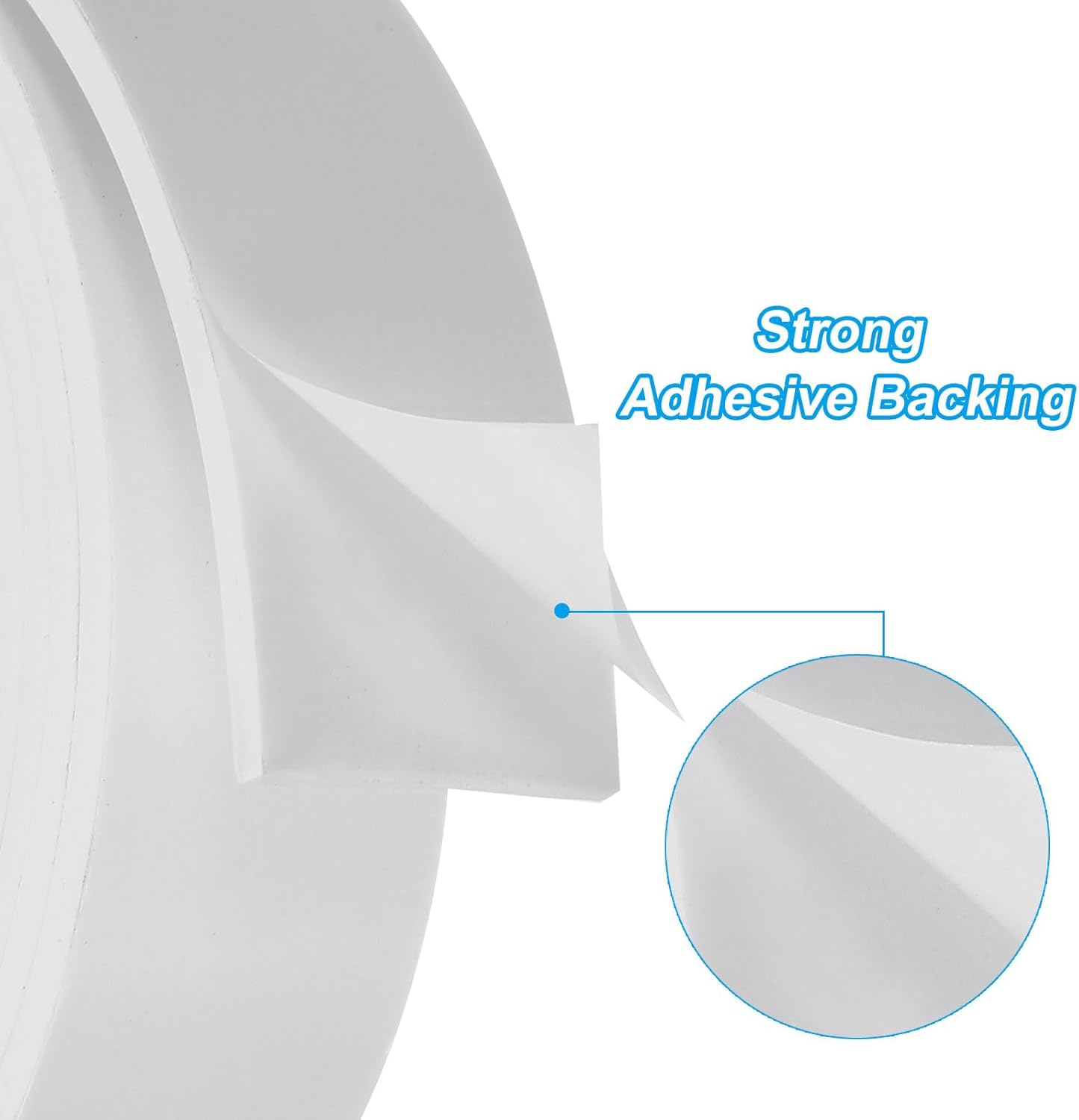 PATIKIL Weather Stripping Door Seal Strip, 3/8 Inch x 1/4 Inch x 32 Ft Self Adhesive Soundproof High Density Foam Tape Insulation for Door Window Air Conditioning, White - Colors B