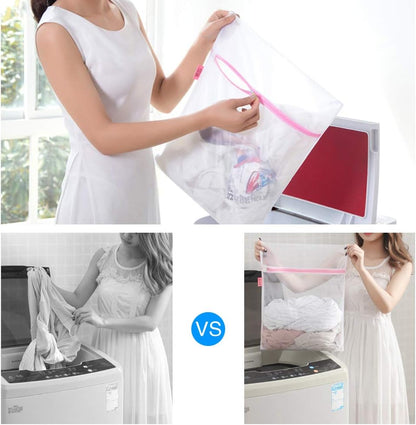 GOGOODA Mesh Laundry Bags for Delicates Durable Protective Wash Bags | Travel Storage Bags for Intimates Lingerie, 3PCS（3XXL）