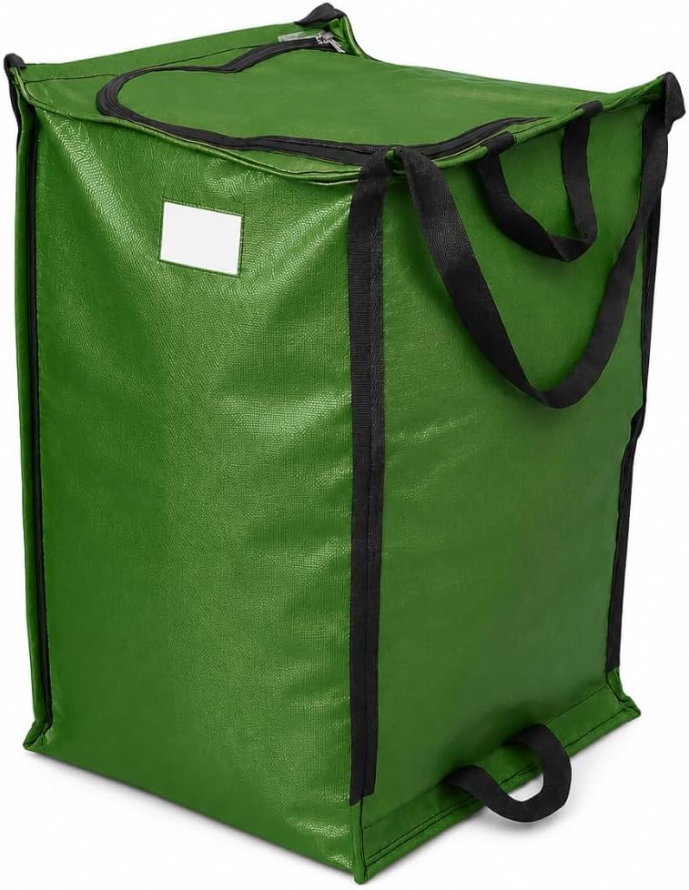 DURASACK XL 48-Gallon Zipper Top Heavy Duty Storage Tote Bags, Black | Rugged Woven Polypropylene Moving Bag, Reusable Self-Standing Design, Holds up to 500 Pounds