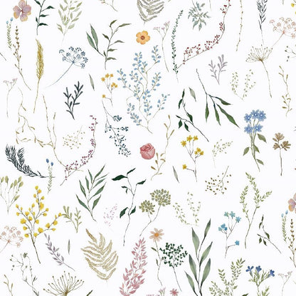 Dimoon 17.3''x78.7'' Vintage Peel and Stick Wallpaper Boho Beige Neutral Contact Paper White Floral Bird Wallpaper Removable Botanical Renter Friendly Modern Wall Paper Bedroom Bathroom Vinyl Roll