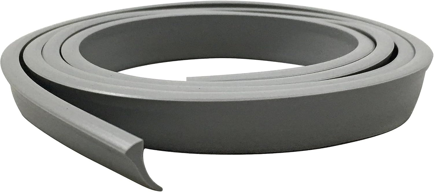 Thermwell Y3750 1/2-Inch x 37-Inch Vinyl "Y" Shaped Storm Door Bottom Replacement Insert For Aluminum Storm Doors, Gray