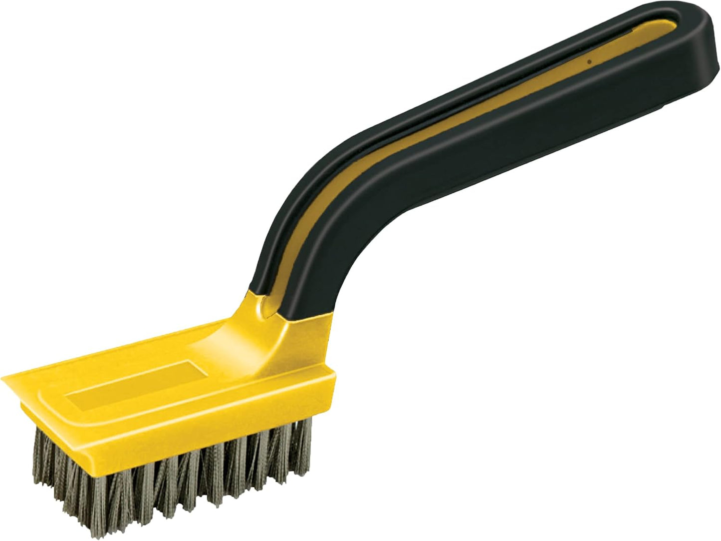 ALLWAY GB Narrow Nylon Stripper & Grout Brush | Soft-Grip Handle, Ideal for Tile and Grout