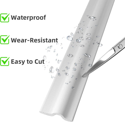 315 Inch T Shape Window Weather Stripping Door Seal Strip,Self Adhesive Window Insulation Foam Weather Strip,Soundproofing Draft Stopper for Doors Bottom and Side Gap Blocker(White)