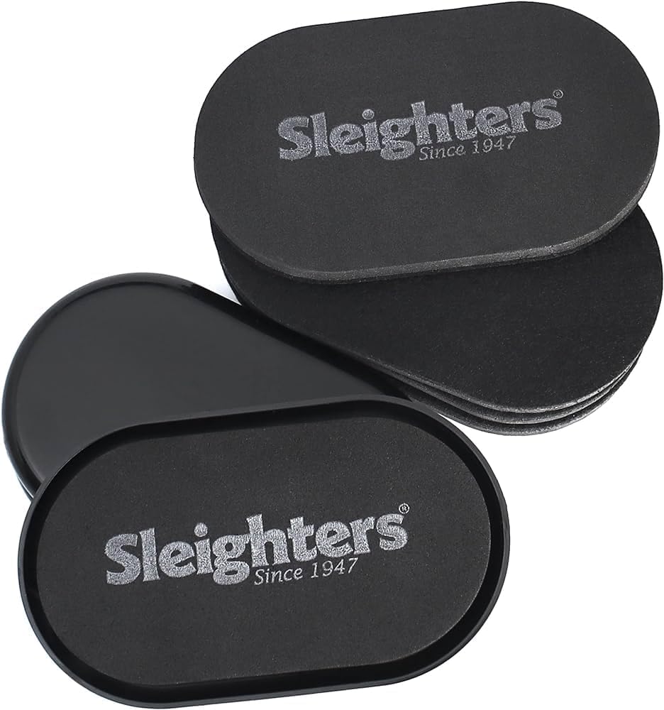 Furniture Sliders Combo Pack - Reusable 3.5" x 6" Furniture Movers for Hardwood, Carpet, and Tile Floors - Furniture Moving Glides - Includes 4 Felt Pads and 4 Plastic Floor Sliders