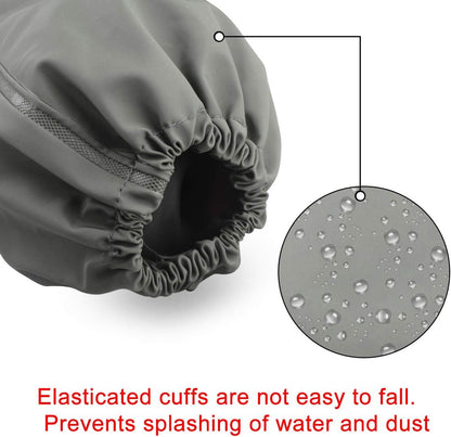 Eiito Extra-Long 26" Rubber Pond Gloves, Chemical Resistant PVC Reusable Heavy Duty Waterproof Cleaning Glove