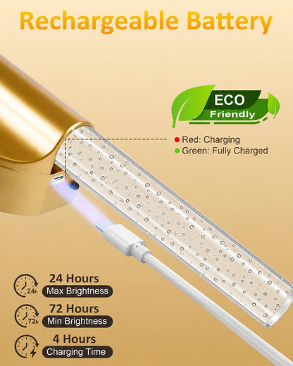Peel and Stick on Wall Sconce set of 2, Rechargeable No Drill Gold Wireless Magnetic Battery Operated Wall Lights with Remote, Dimmable Cordless Wall Lamps for Bedroom Living Room Bathroom Decor