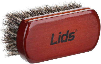 Lids Premium Horsehair Hat Brush - Soft Bristle Wood Handle Felt Hat Cleaner - Professional Hat Brush Cleaning Removes Dust Stains Pet Hair from Cowboy, Felt, Wool Fedoras, Baseball Caps & Snapbacks