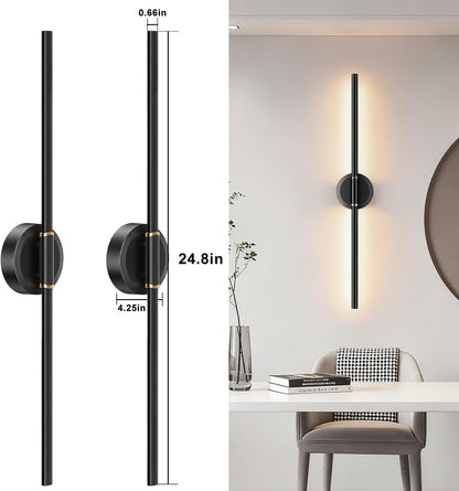 Battery Operated Wall Sconces Set of 2, Dimmable 6000mAh Rechargeable Wall Lights, LED Wall Lamp with Remote Control